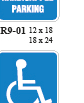 Accessible Parking Right Arrow (R9-9R)